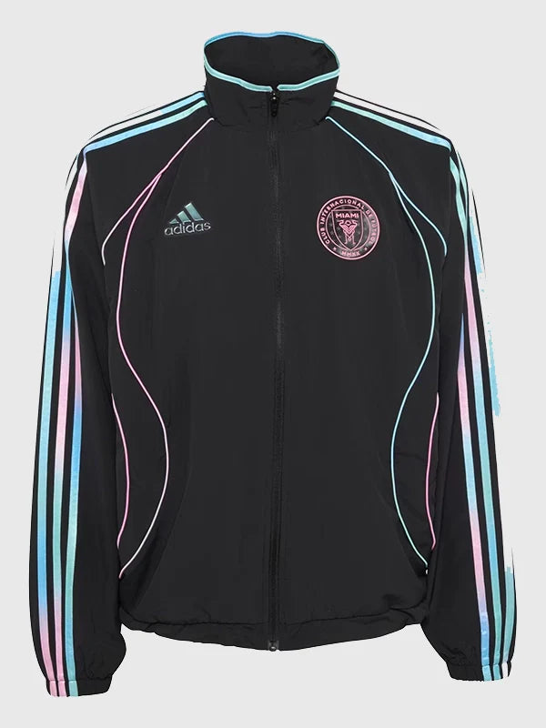 Adidas Audi Revolut F1 Inter Miami Track Jacket Jacket unisex front product view | Dash Racegear — Adidas x Audi Revolut F1 Inter Miami track jacket, 2026 motorsport streetwear with sporty modern design.