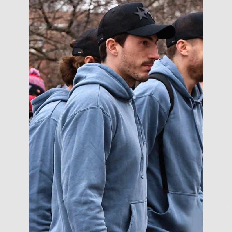 Columbus Blue Jackets Avalon Hoodie Jacket unisex detail view 3 | Dash Racegear — Men’s Columbus Blue Jackets Avalon Hoodie – Classic Hockey Sweatshirt