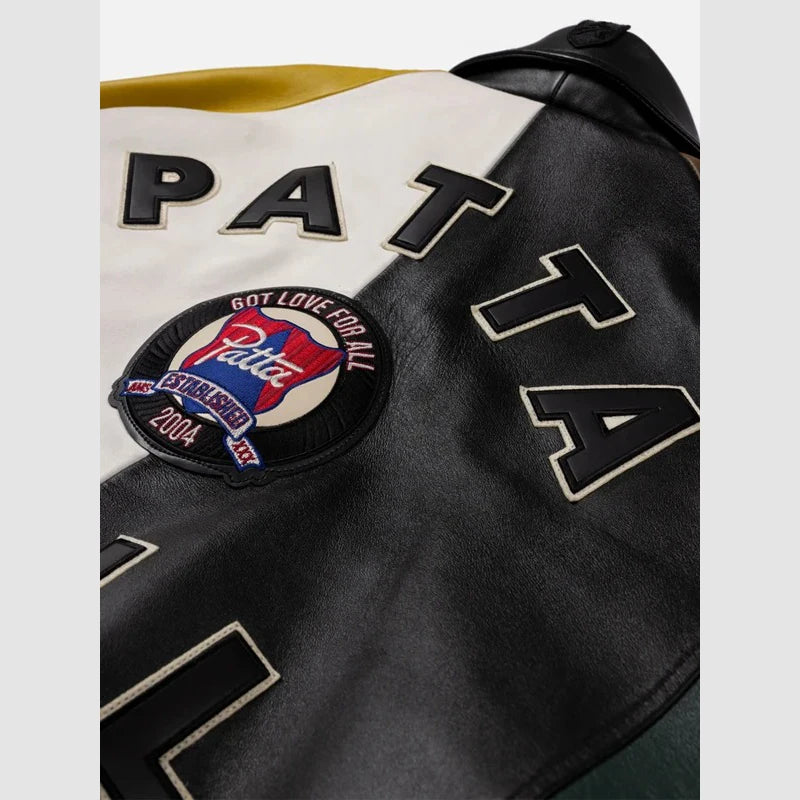 Patta x Avirex Icon Jacket Jacket unisex detail view 5 | Dash Racegear — Patta & Avirex Leather Jacket – Statement Outerwear with Iconic Details