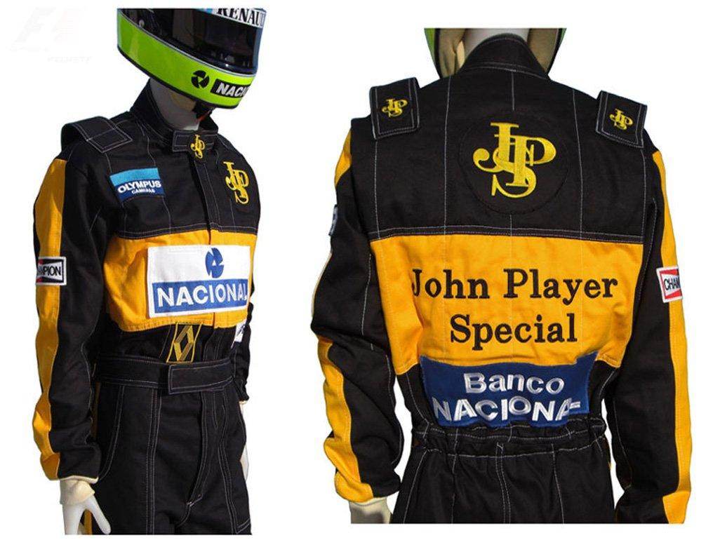 Ayrton Senna 1985 F1 Racing Suit Replica / Team Lotus - Dash Racegear Store
