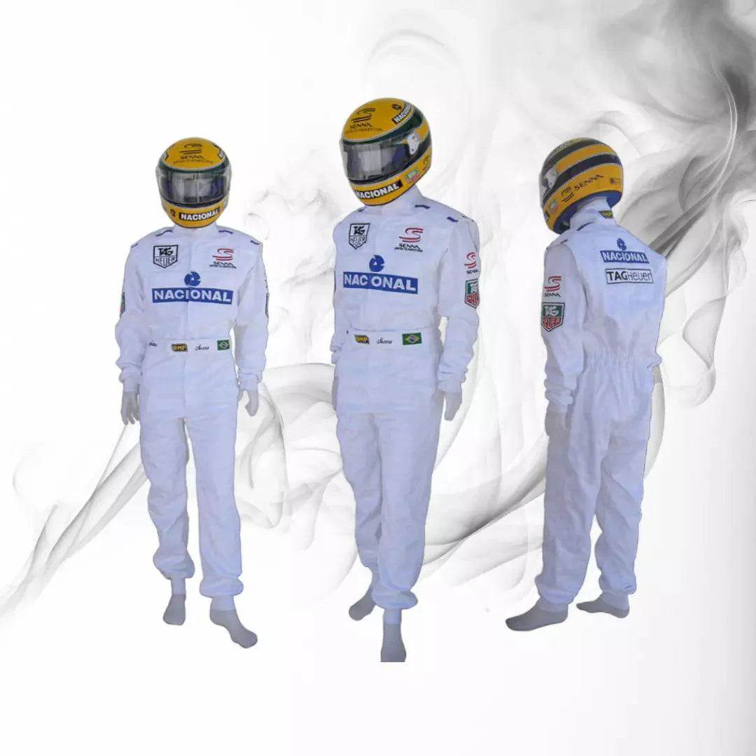 Ayrton Senna 1993 PARIS BERCY Replica Racing Suit - Dash Racegear Store