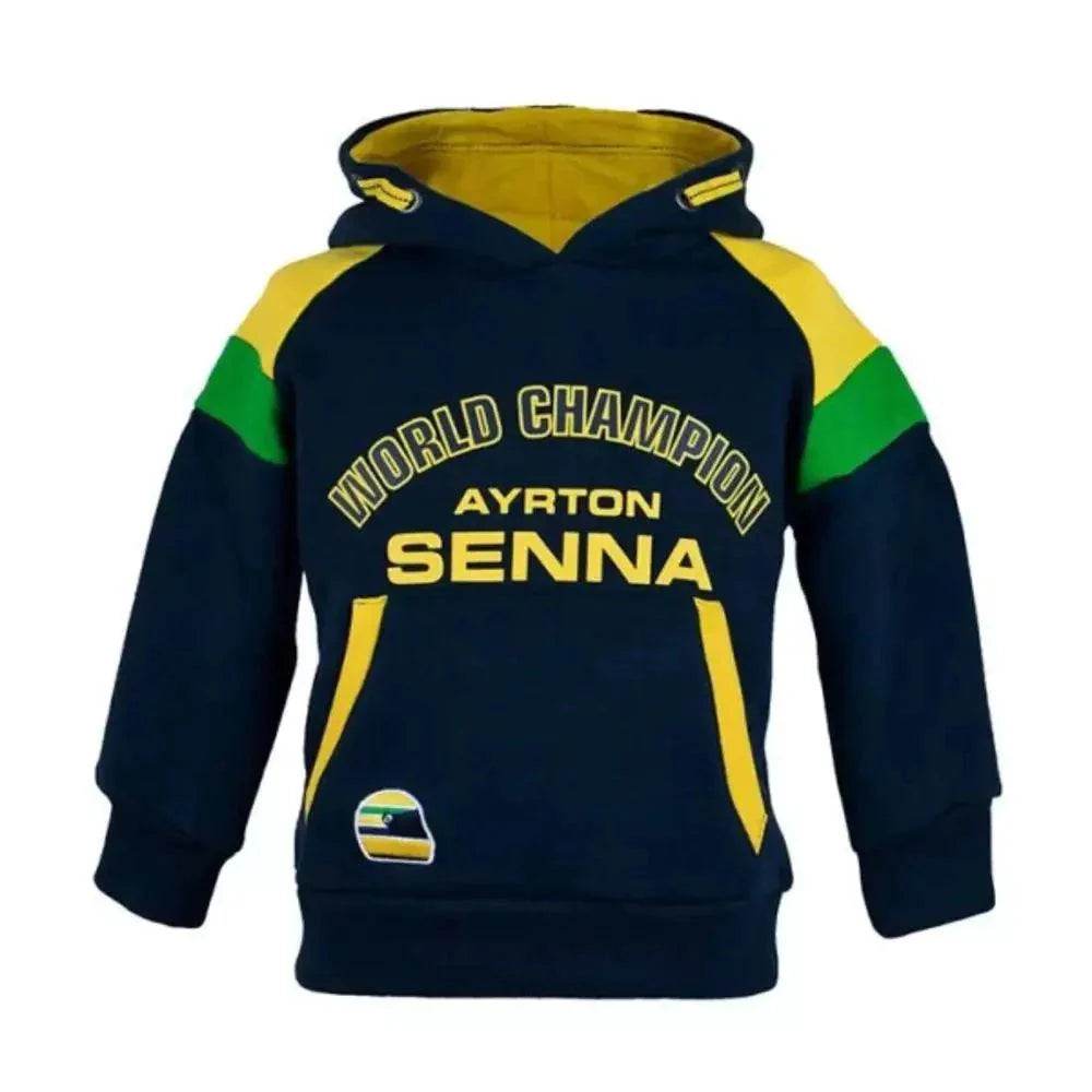 Ayrton Senna Hoodie Racing Kids - Dash Racegear Store
