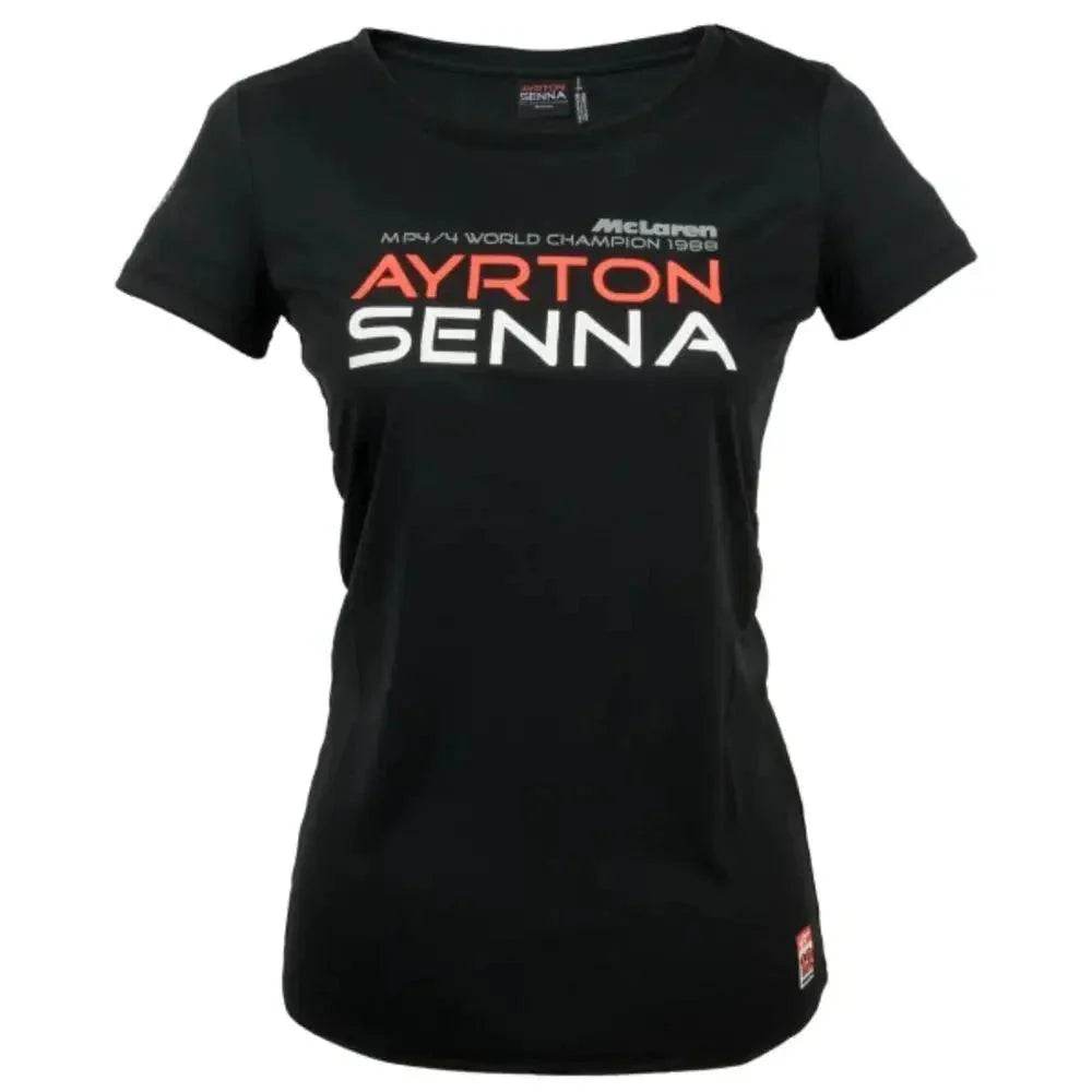 Ayrton Senna Ladies T-Shirt McLaren World Champion 1988 - Dash Racegear Store