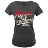 Ayrton Senna Ladies T - Shirt Vintage Grey