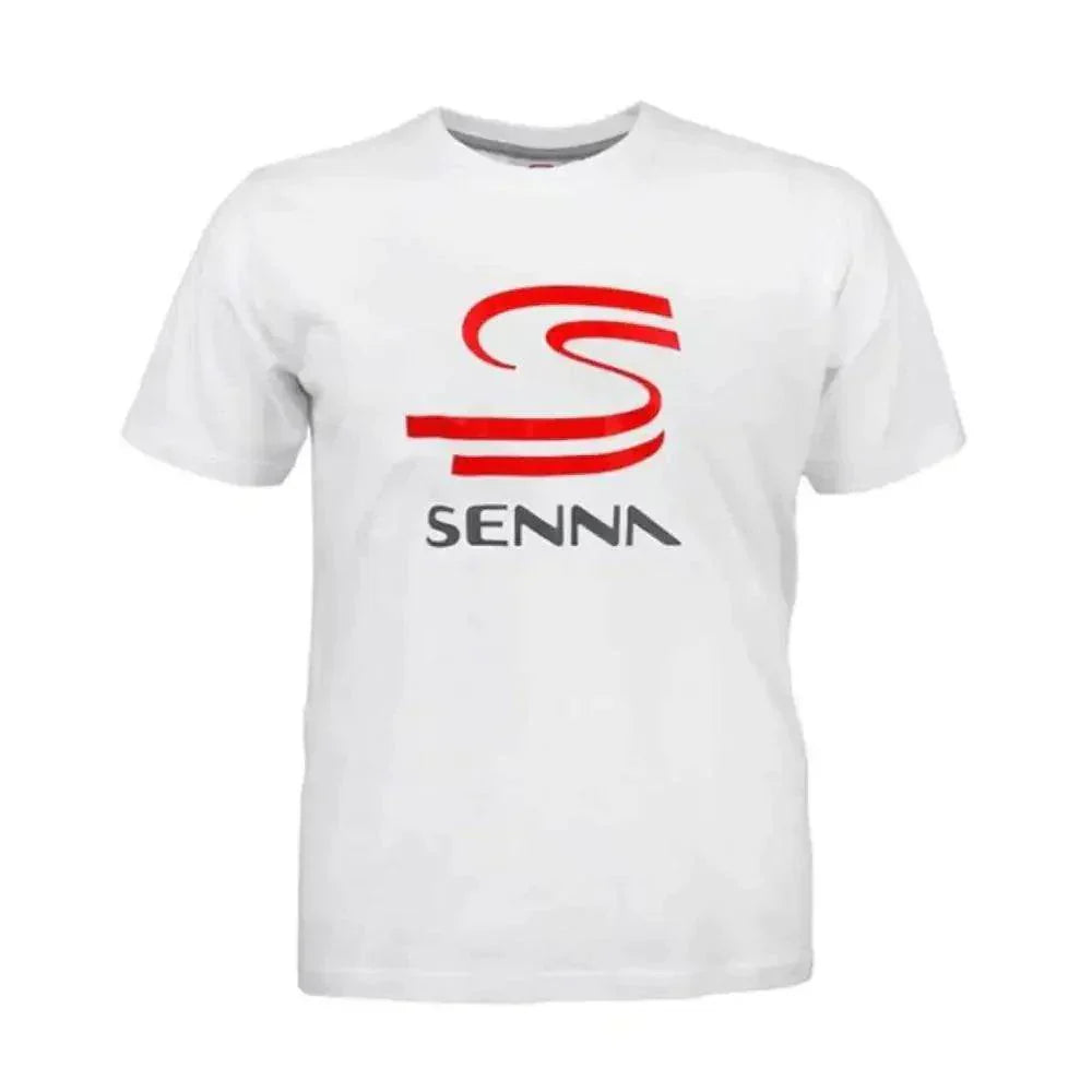 Ayrton Senna T-Shirt Senna Kids White DASH RACEGEAR