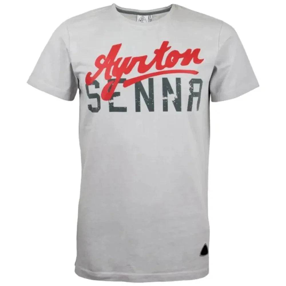 Ayrton Senna T-Shirt grey - Dash Racegear Store