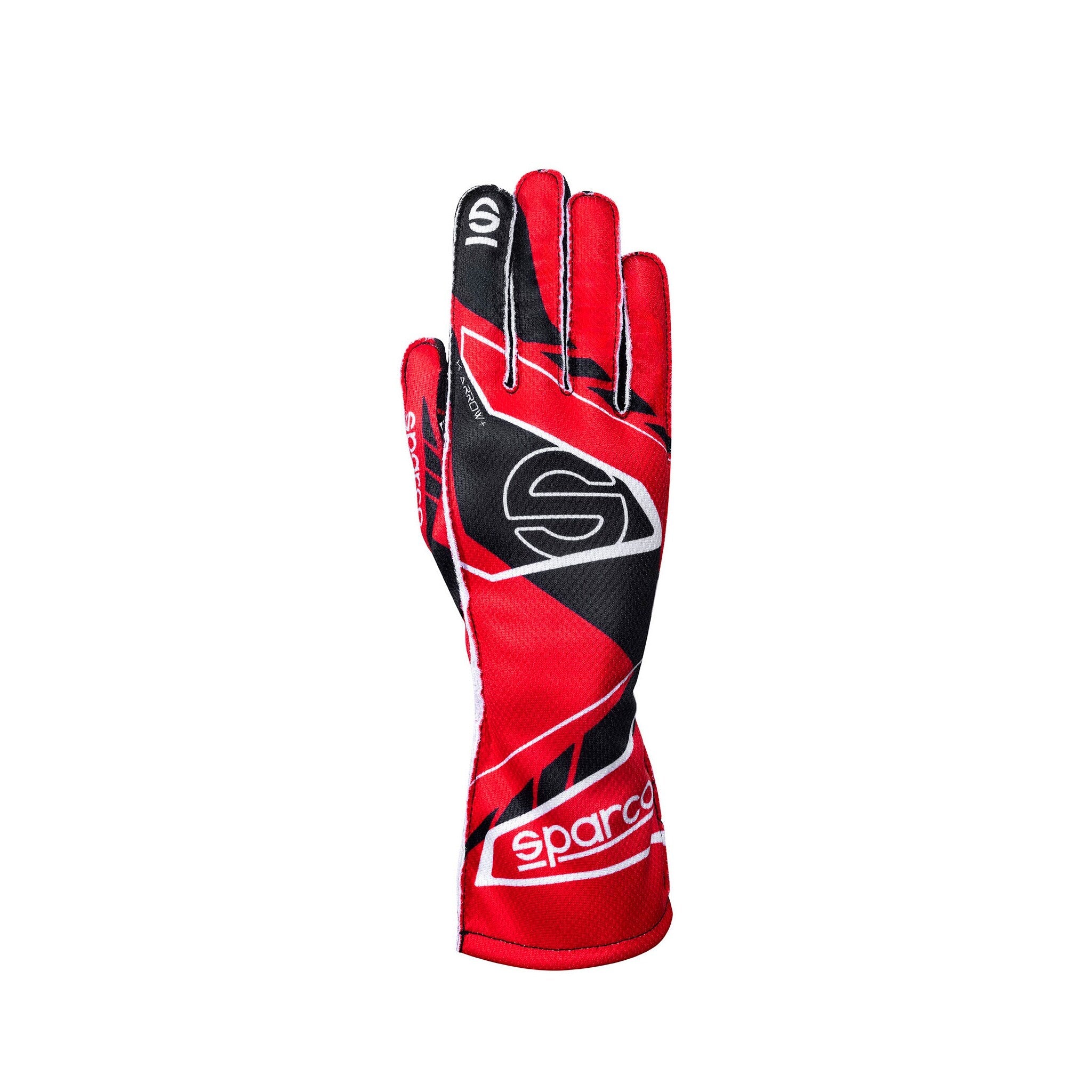 Gloves Sparco K-Arrow + 8877-2022 Red/Black - front view | Dash Racegear