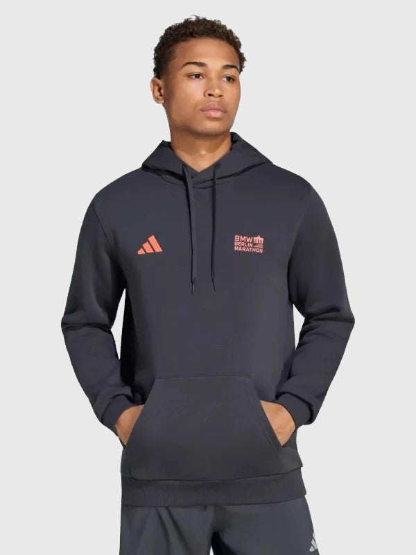 Adidas BMW Berlin Marathon 2026 Hoodie Hoodie unisex detail view 3 | Dash Racegear — Adidas BMW Berlin Marathon fleece hoodie blending premium craftsmanship with modern athletic-inspired everyday wearability.