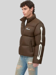 Amiri Puffer Jacket Puffer Jacket unisex detail view 12 | Dash Racegear — Stylish Amiri brown puffer jacket for an elevated street look