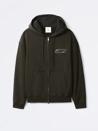 Jungkook x Calvin Klein Hoodie Hoodie unisex detail view 3 | Dash Racegear — BTS Jungkook 2026 hoodie with full zip closure and simple modern-inspired casual styling.
