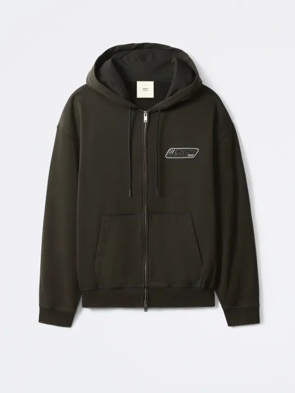 Jungkook x Calvin Klein Hoodie Hoodie unisex detail view 3 | Dash Racegear — BTS Jungkook 2026 hoodie with full zip closure and simple modern-inspired casual styling.