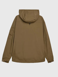 Adidas Buckstead SPZL Jacket Jacket unisex detail view 2 | Dash Racegear — Adidas SPZL Buckstead brown jacket, hooded full-zip design for modern heritage street fashion looks.