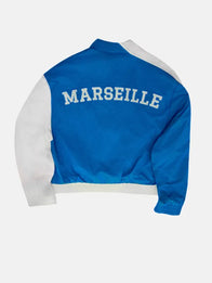 Bad Bunny Marseille Jacquemus Track Jacket Jacket unisex detail view 7 | Dash Racegear — Half-zip Marseille track jacket blending Jacquemus styling with a clean blue and white color palette.
