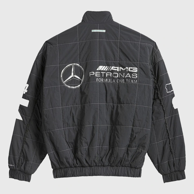 Bad Bunny x Mercedes AMG Petronas F1 Team Jacket Jacket unisex detail view 2 | Dash Racegear — Grand Prix inspired — Bad Bunny x Petronas AMG Teamwear Jacket