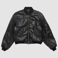 Balenciaga x Automobili Lamborghini Oversized Bomber Jacket Bomber Jacket unisex front product view | Dash Racegear — Lamborghini Inspired Balenciaga Oversized Bomber Jacket