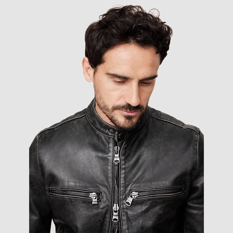 The Rookie S07 Tim Bradford Leather Jacket Leather Jacket unisex detail view 3 | Dash Racegear — The Rookie S07 Outfit – Tim Bradford’s Leather Jacket Style