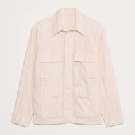 The White Lotus x Banana Republic Cotton Jacket Jacket unisex front product view | Dash Racegear — Refined Cotton Jacket – The White Lotus and Banana Republic Fashion