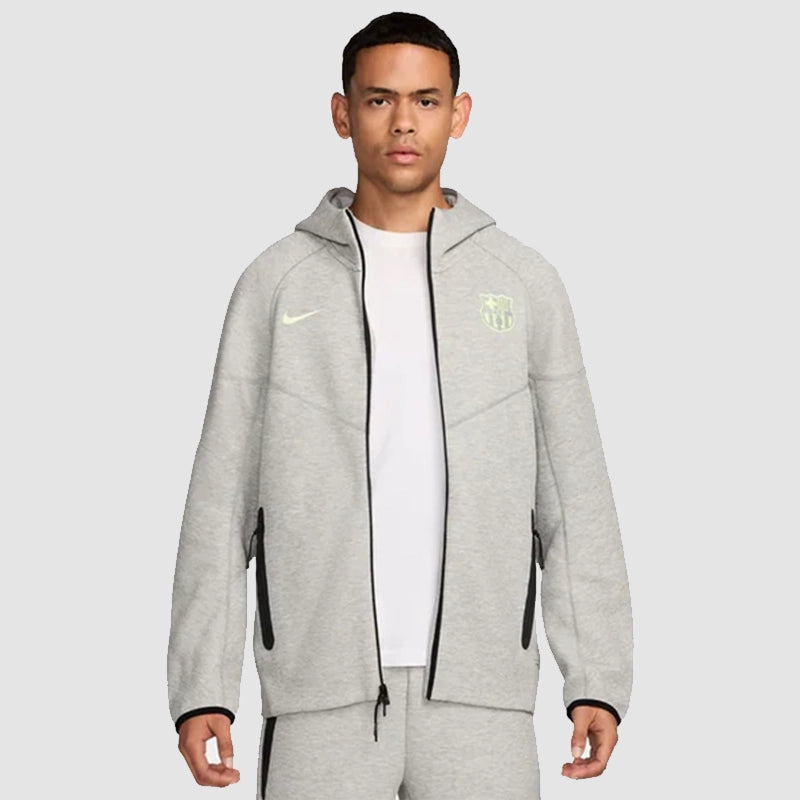Nike FC Barcelona Tech Fleece Hoodie Hoodie unisex detail view 2 | Dash Racegear — Enjoy the perfect blend of style and warmth with the Nike FC Barcelona Tech Fleece hoodie.