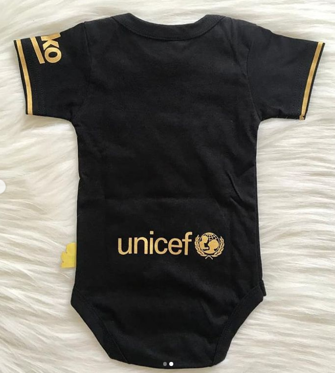 Barcelona 1st Away Jersey black - baby & toddler shirt image 2