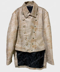 Ben Foster 3:10 to Yuma Jacket Jacket unisex front product view | Dash Racegear — 310 to Yuma Charlie Prince Distressed Leather Jacket