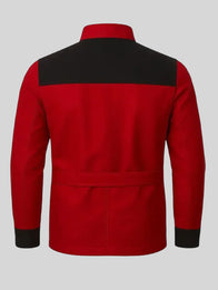 The Running Man 2025 Glen Powell Red Jacket Jacket unisex detail view 4 | Dash Racegear — Glen Powell Red Jacket from The Running Man 2025