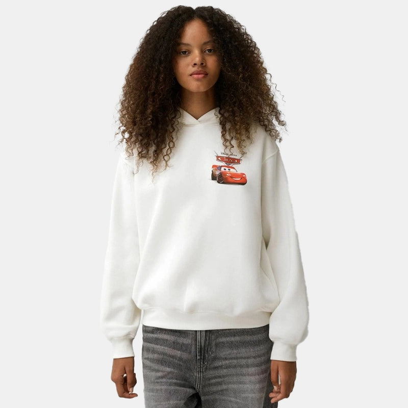 Bershka Cars Hoodie Hoodie unisex detail view 2 | Dash Racegear — Cars-themed hoodie by Bershka – stylish and comfortable