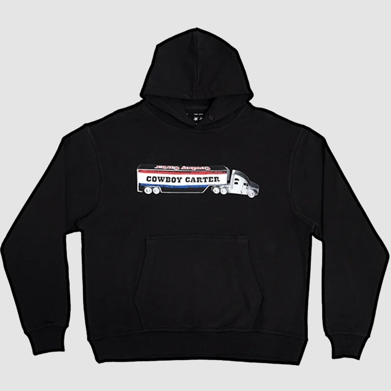 Cowboy Carter Hoodie Hoodie unisex front product view | Dash Racegear — Cowboy Carter Clothing – Western Hoodie Aesthetic