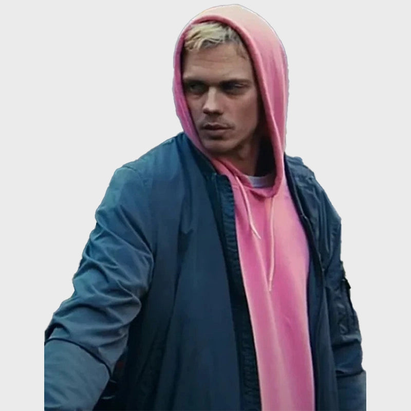 Locked 2025 Bill Skarsgård Bomber Jacket Bomber Jacket unisex detail view 3 | Dash Racegear — Bomber Jacket Inspired by Bill Skarsgård’s Locked 2025 Look
