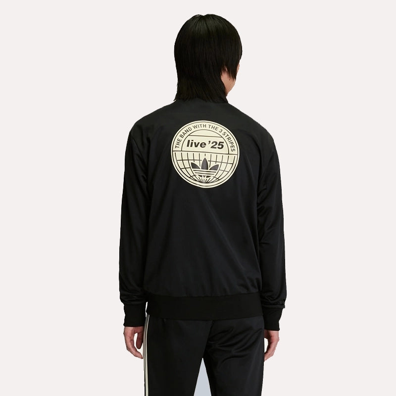 Adidas x Oasis Black Track Jacket Jacket unisex detail view 4 | Dash Racegear — Adidas x Oasis – Classic Black Track Statement