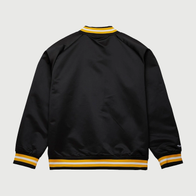 Boston Bruins Satin Raglan Jacket Jacket unisex detail view 2 | Dash Racegear — Show off your love for the Boston Bruins in this sleek satin raglan jacket for casual wear.