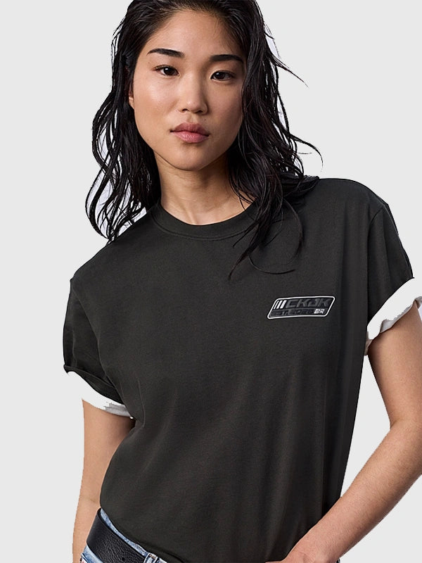 Jung Kook x Calvin Klein Logo Badge T-Shirt Shirt unisex detail view 7 | Dash Racegear — Jung Kook inspired Calvin Klein T-shirt featuring simple logo badge and smooth wear feel.