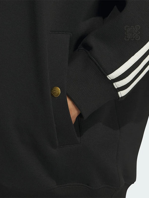Adidas Chinese New Year SS26 Hoodie Hoodie unisex detail view 4 | Dash Racegear — Recreated Adidas LNY SS26 black unisex fleece hoodie with a smooth finish and versatile casual styling