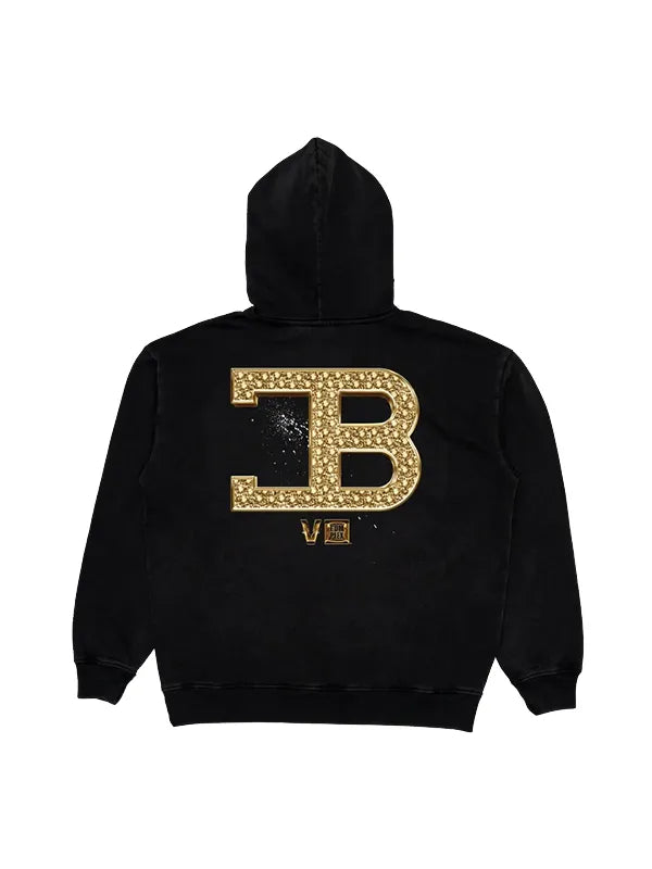 French Montana X Verzuz Coke Boys Hoodie Hoodie unisex front product view | Dash Racegear — Black French Montana x Verzuz Coke Boys fleece hoodie, soft warmth, street-ready fit for unisex music fans.