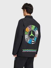 Adidas Ryoko Rain Woven Track Jacket Jacket unisex detail view 4 | Dash Racegear — Adidas Ryoko Rain 2026 black track jacket blending sporty performance with everyday casual versatility.