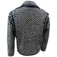 Eric Black Motorcycle Studded Leather Jacket Leather Jacket unisex detail view 2 | Dash Racegear — Motorcycle Black Studded Leather Jacket