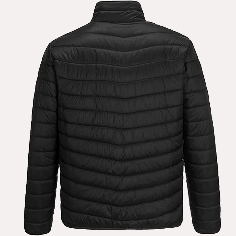 Mens Black Puffer Down Jacket Jacket men detail view 2 | Dash Racegear — Black Puffer Jacket