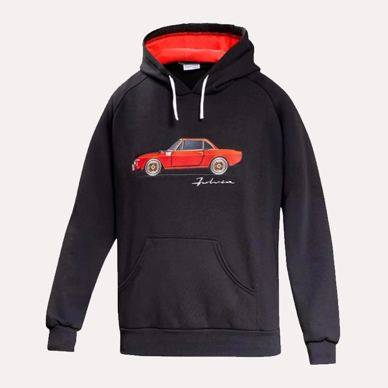 Sparco Hoodie Hoodie unisex front product view | Dash Racegear — Sparco Fleece Hoodie – Stay Warm in Racing-Inspired Comfort