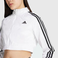 Teamgeist Adicolor Cropped Track Jacket Jacket unisex detail view 5 | Dash Racegear — 2025 women’s white cropped track jacket by Adidas Teamgeist Adicolor