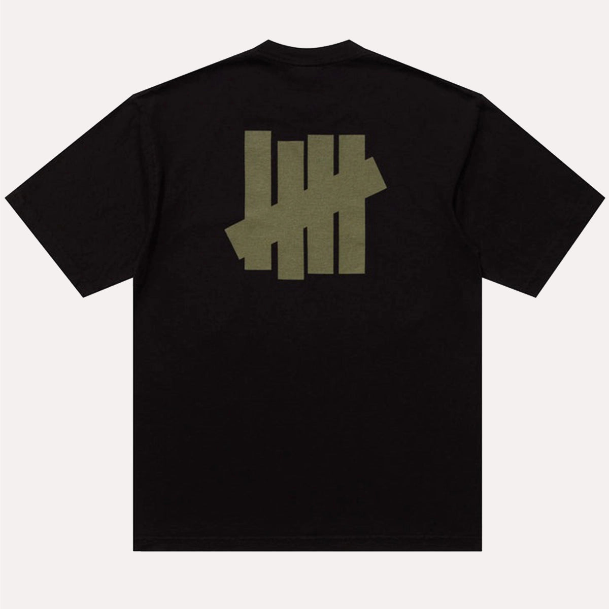 Undefeated Stencil Short Sleeve T-Shirt Shirt unisex detail view 6 | Dash Racegear — Undefeated Black Stencil Short Sleeve Graphic Shirt