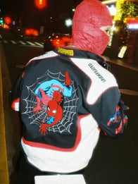 Undefeated x Spider-Man FW26 Varsity Jacket Varsity Jacket unisex detail view 2 | Dash Racegear — Men's Spider-Man varsity jacket combining lightweight comfort with contemporary fashion and everyday versatility.
