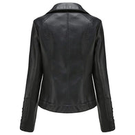 Joyce Black Leather Jacket Leather Jacket unisex detail view 2 | Dash Racegear — Black Leather Jacket For Women