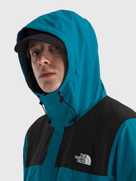 The North Face Men’s Antora Jacket Jacket unisex detail view 9 | Dash Racegear — The North Face Men’s Antora Jacket blends bold blue and black colors with lightweight, wind- and water-resistant fabric.