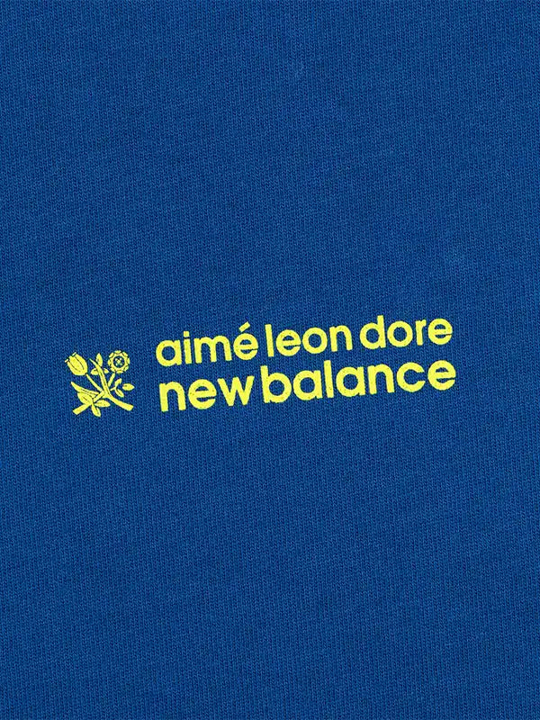 ALD x New Balance Running Bib T-Shirt Shirt unisex detail view 3 | Dash Racegear — Aimé Leon Dore x New Balance 2026 blue Running Bib tee blending performance inspiration with casual appeal.