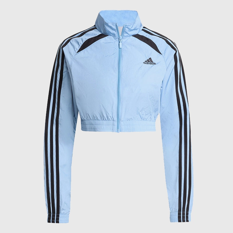 Teamgeist Adicolor Cropped Track Jacket Jacket unisex detail view 3 | Dash Racegear — Women’s blue cropped track jacket from Adidas Teamgeist Adicolor 2025