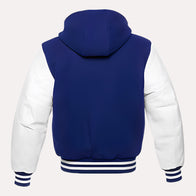 Mens Blue Varsity Jacket Varsity Jacket men detail view 3 | Dash Racegear — Mens Blue Varsity Jacket