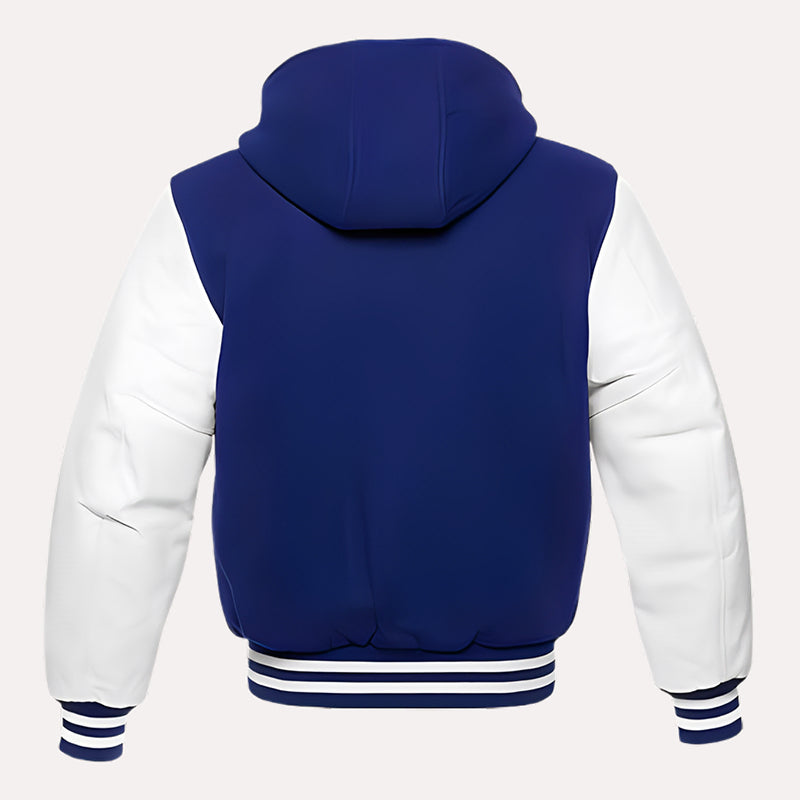 Mens Blue Varsity Jacket Varsity Jacket men detail view 3 | Dash Racegear — Mens Blue Varsity Jacket
