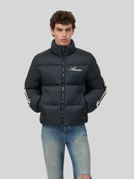Amiri Black Puffer Jacket Puffer Jacket unisex detail view 2 | Dash Racegear — Trendy Amiri puffer coat perfect for modern street style