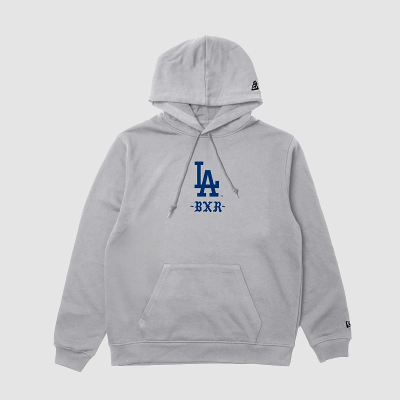 Born x Raised Dodgers Trademark Hoodie Hoodie unisex front product view | Dash Racegear — Born x Raised Dodgers Trademark Hoodie – Bold Streetwear Statement