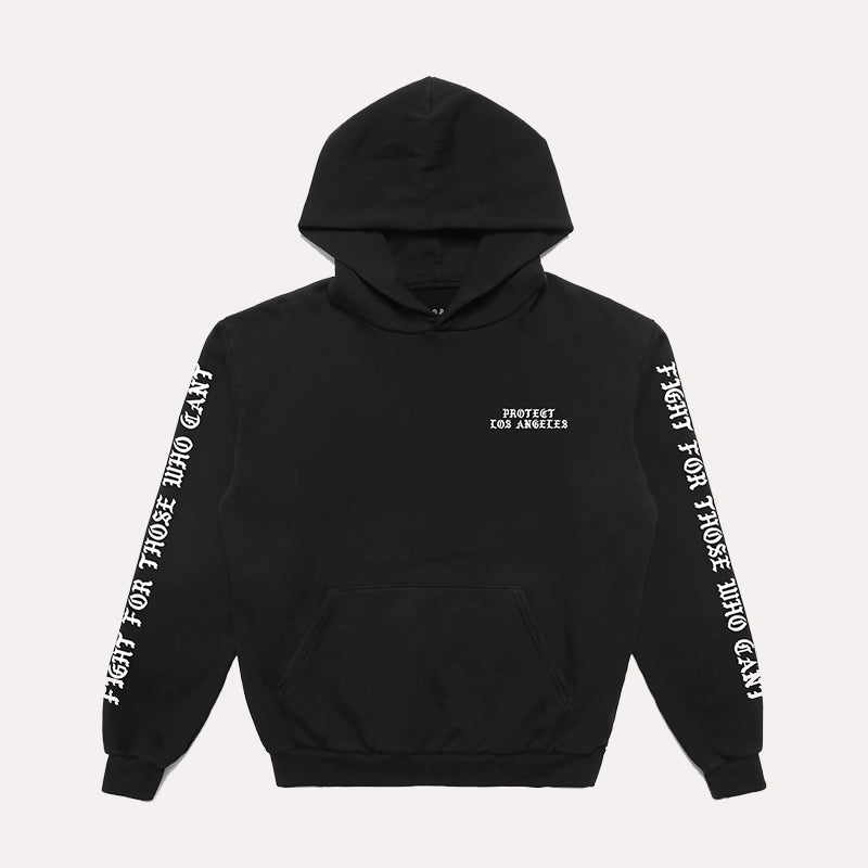 Born x Raised Protect LA Hoodie Hoodie unisex front product view | Dash Racegear — City Pride Hoodie – Born x Raised Protect LA Edition
