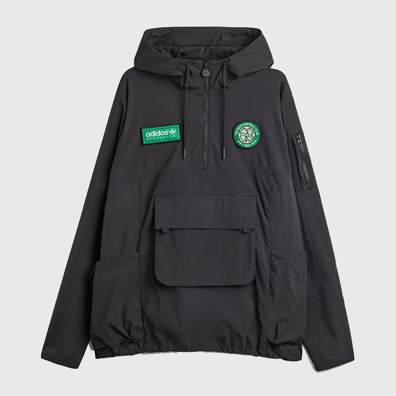 Boston Celtics adidas SPZL F.C. Smock Jacket Jacket unisex detail view 3 | Dash Racegear — Heritage-inspired adidas SPZL Celtics smock jacket design